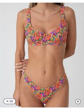 Bright swimwear floral bikini